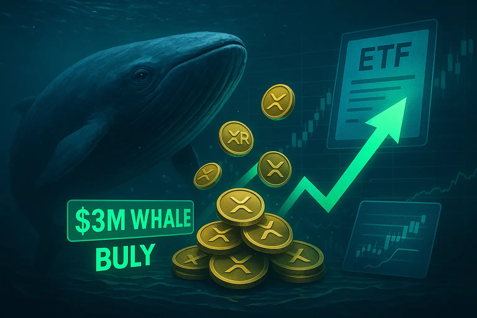 $3M Whale Move Pushes XRP Higher, ETF Speculation Heats Up