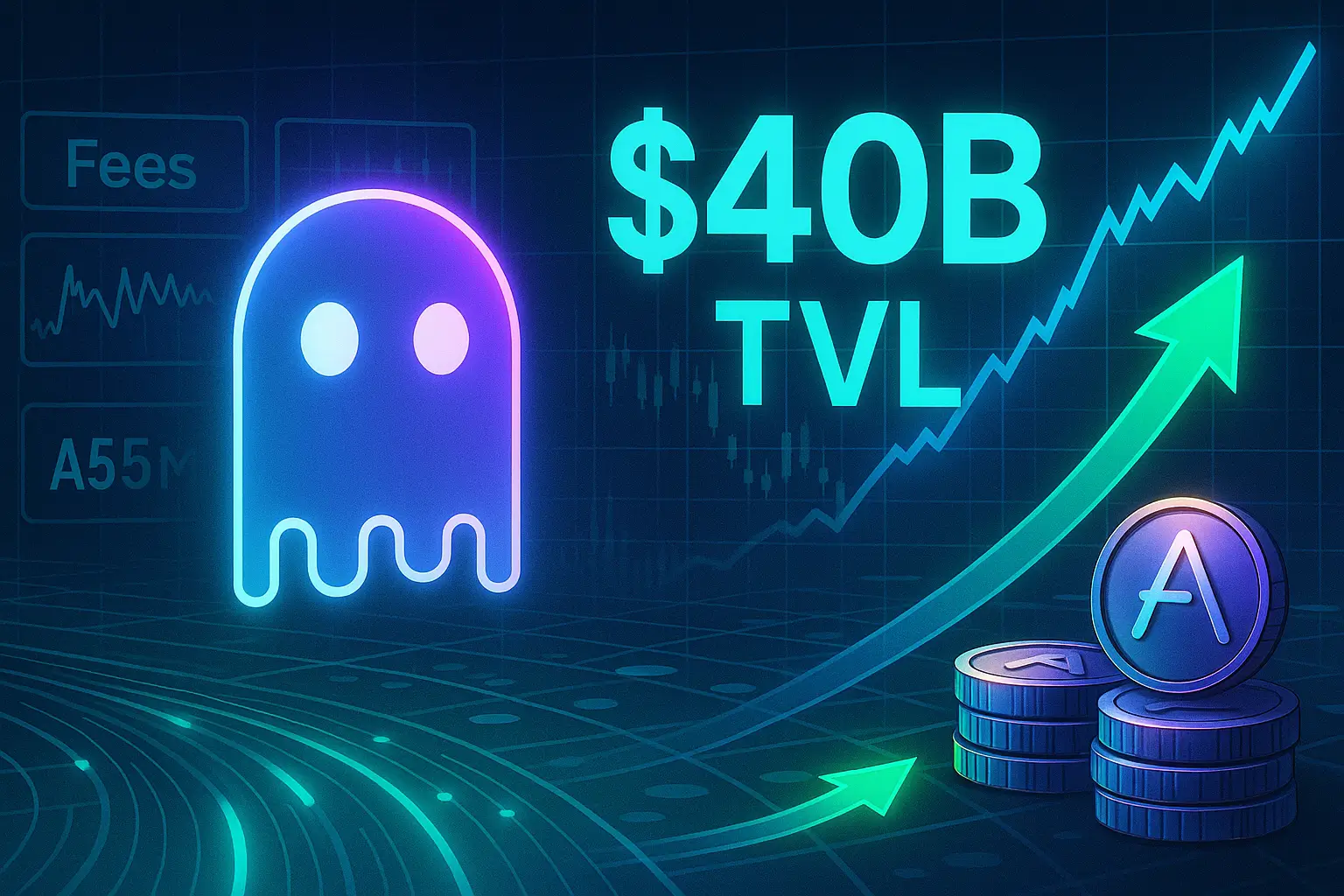 Aave’s Lending TVL Tops $40B as Protocol Fees Surge, AAVE Token Spikes Amid DeFi Inflows