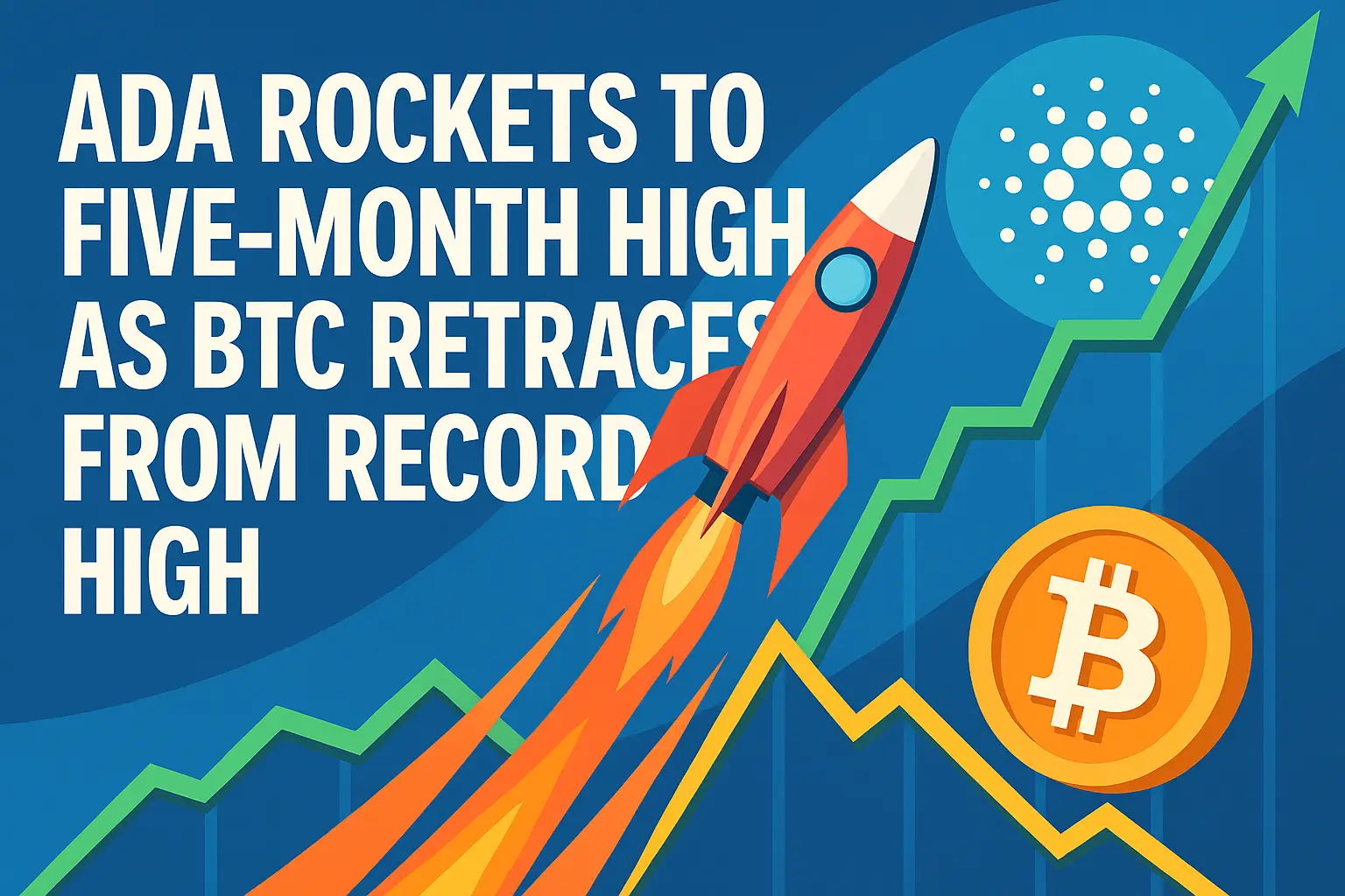 ADA Rockets to Five-Month High as BTC Retraces from Record High