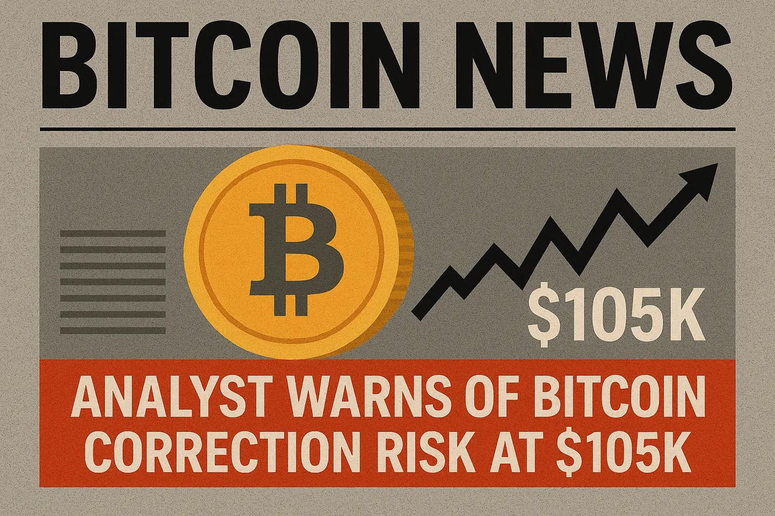 Analyst Warns of Bitcoin Correction Risk at $105K