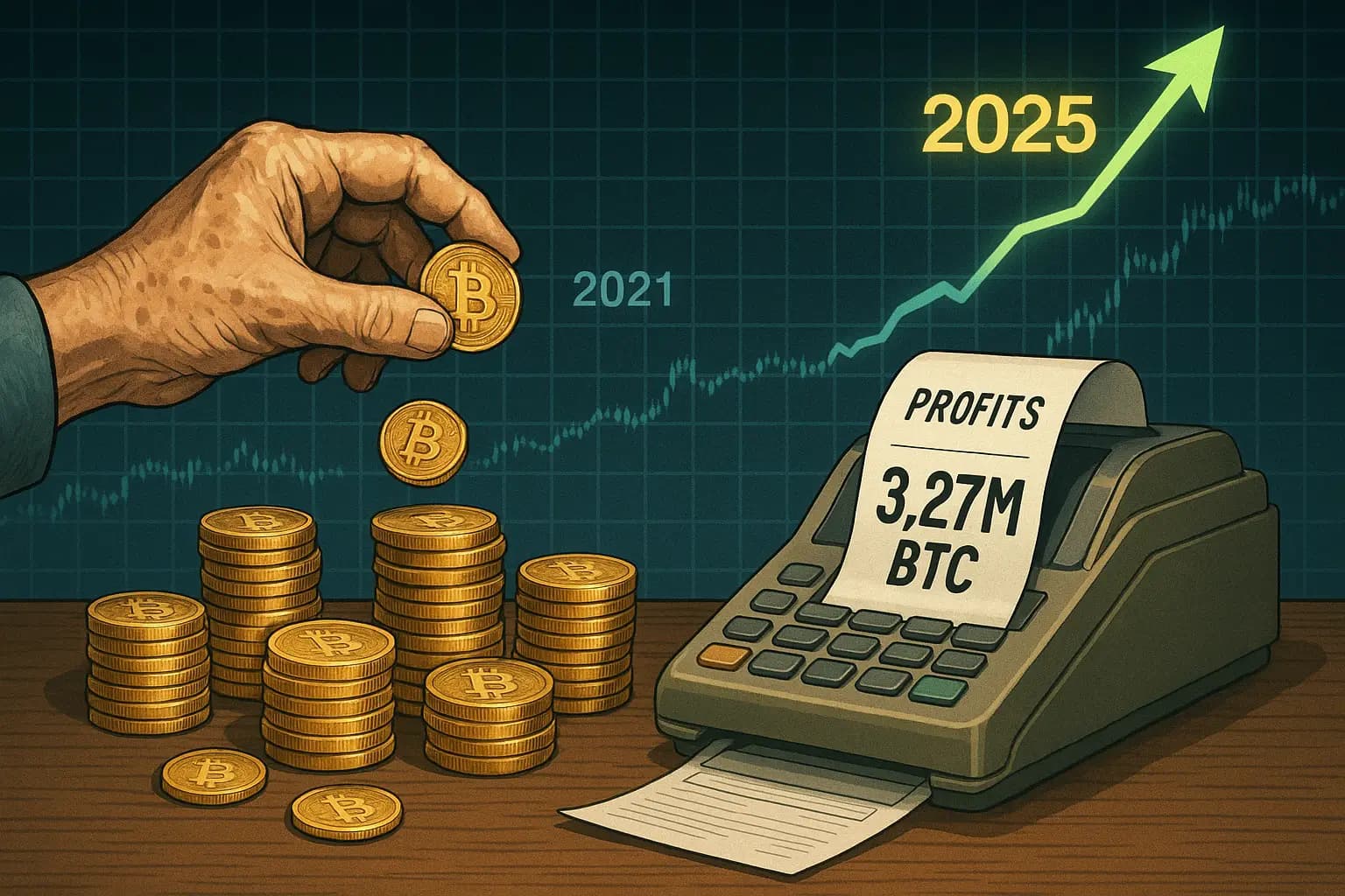 Bitcoin Long-Term Holders Cash Out 3.27M BTC in Profits, Surpassing 2021 Cycle