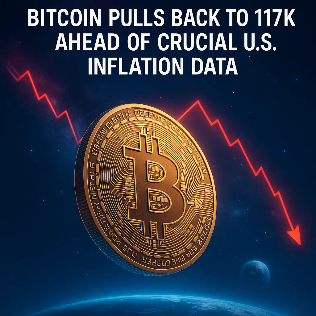 Bitcoin Pulls Back to 117K Ahead of Crucial U.S. Inflation Data