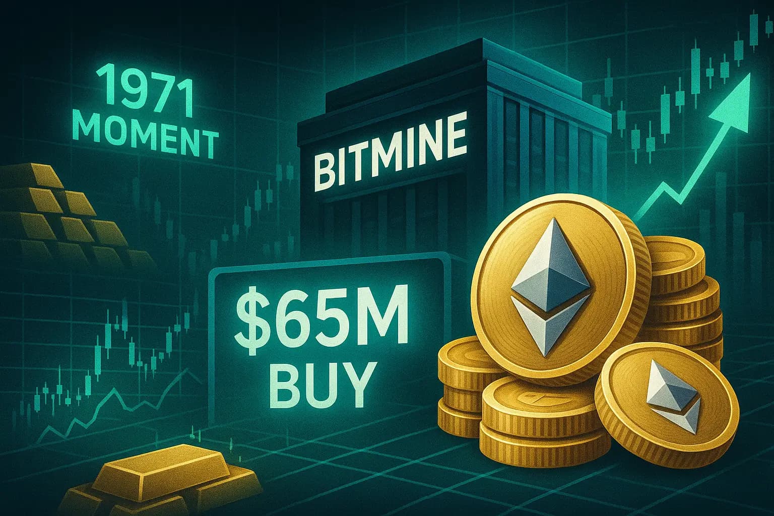 BitMine Scoops $65M in ETH as Chairman Predicts a ‘1971 Moment’ for Ethereum