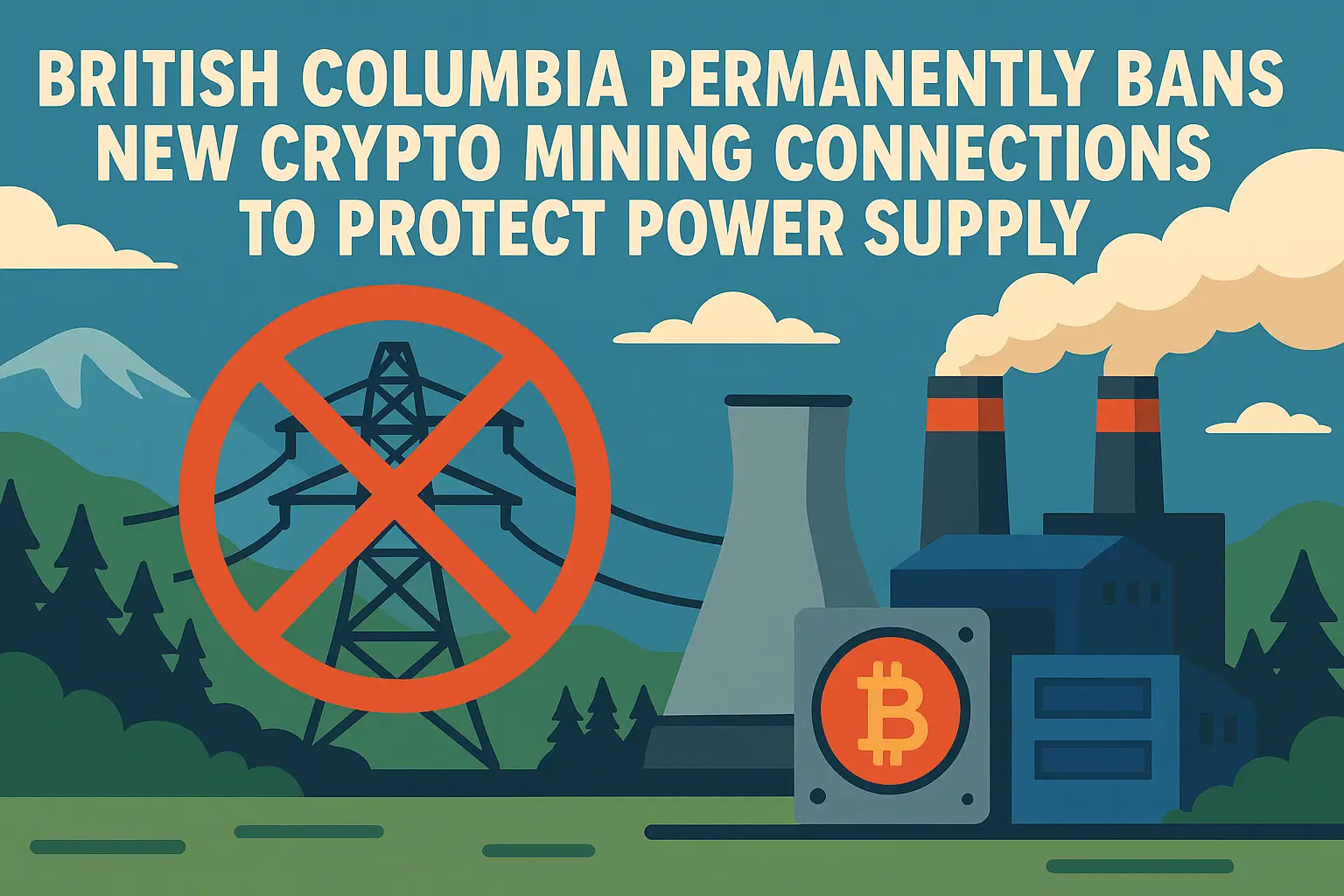 British Columbia Permanently Bans New Crypto Mining Connections to Protect Power Supply