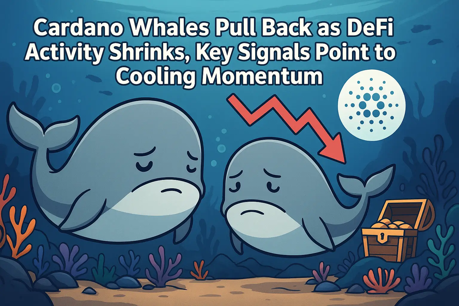 Cardano Whales Pull Back as DeFi Activity Shrinks, Key Signals Point to Cooling Momentum