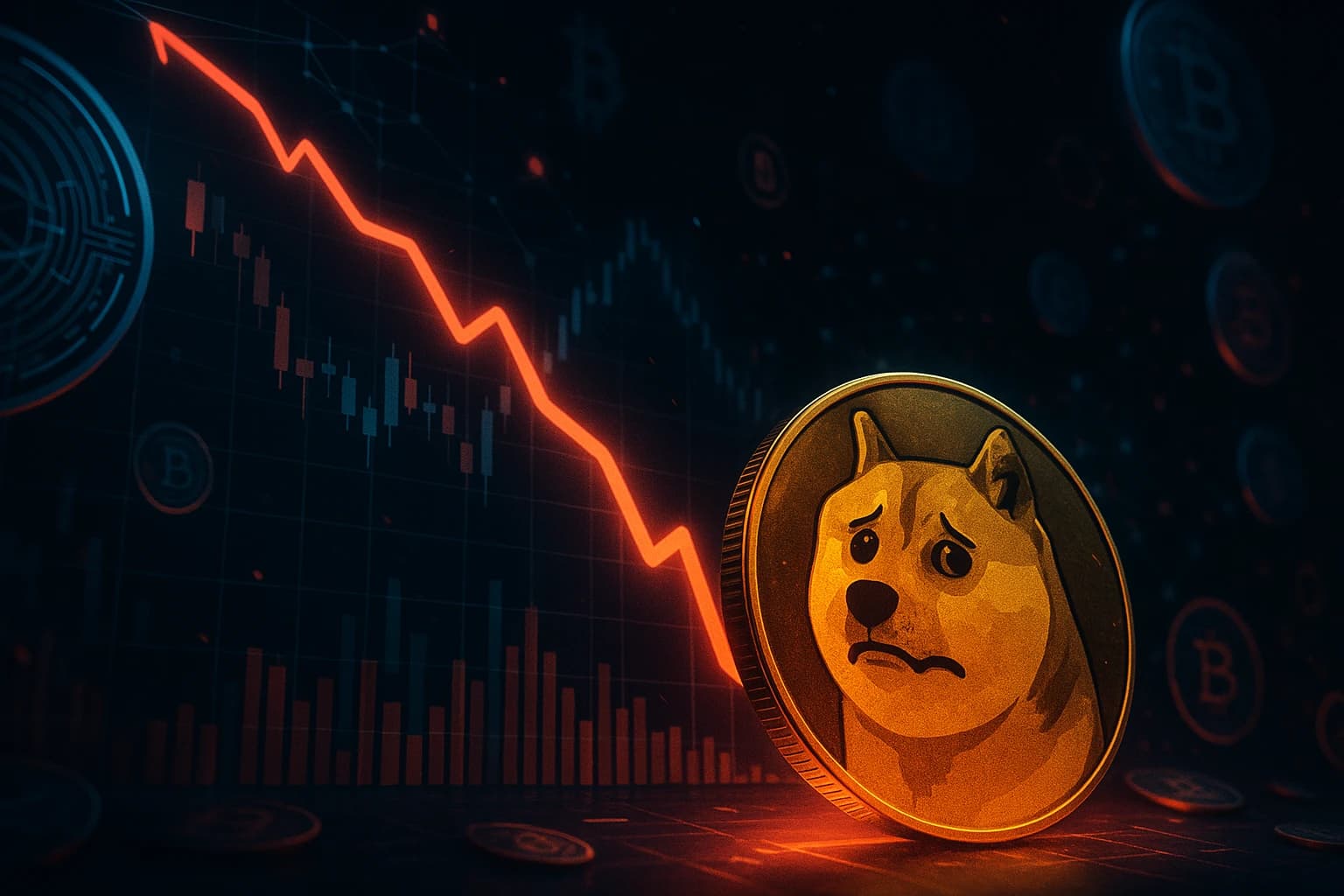 Dogecoin Slides 9% as Bitcoin Weakness Triggers Liquidations; Analysts Warn Further Downside