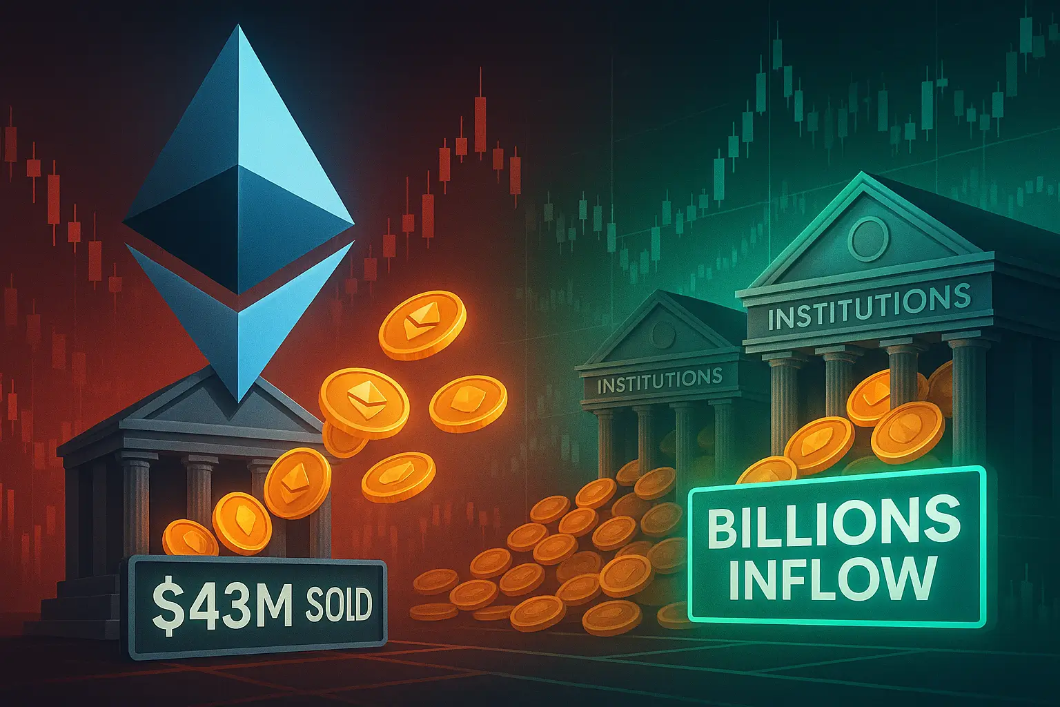 Ethereum Foundation Sells $43M in ETH, While Institutions Snap Up Billions