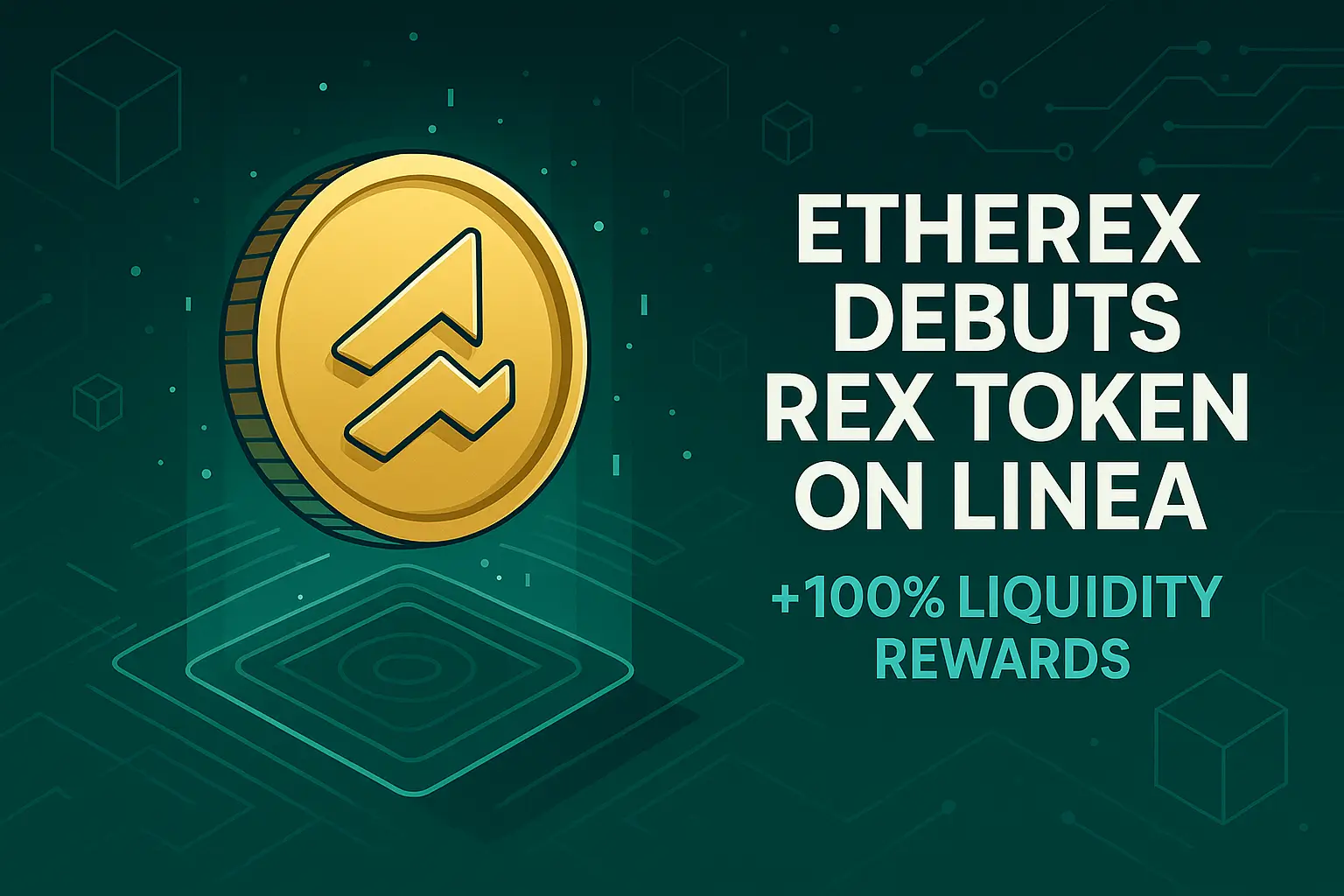 Etherex Debuts REX Token on Linea, Pledges “Smarter DeFi Stack” with 100% Liquidity Rewards