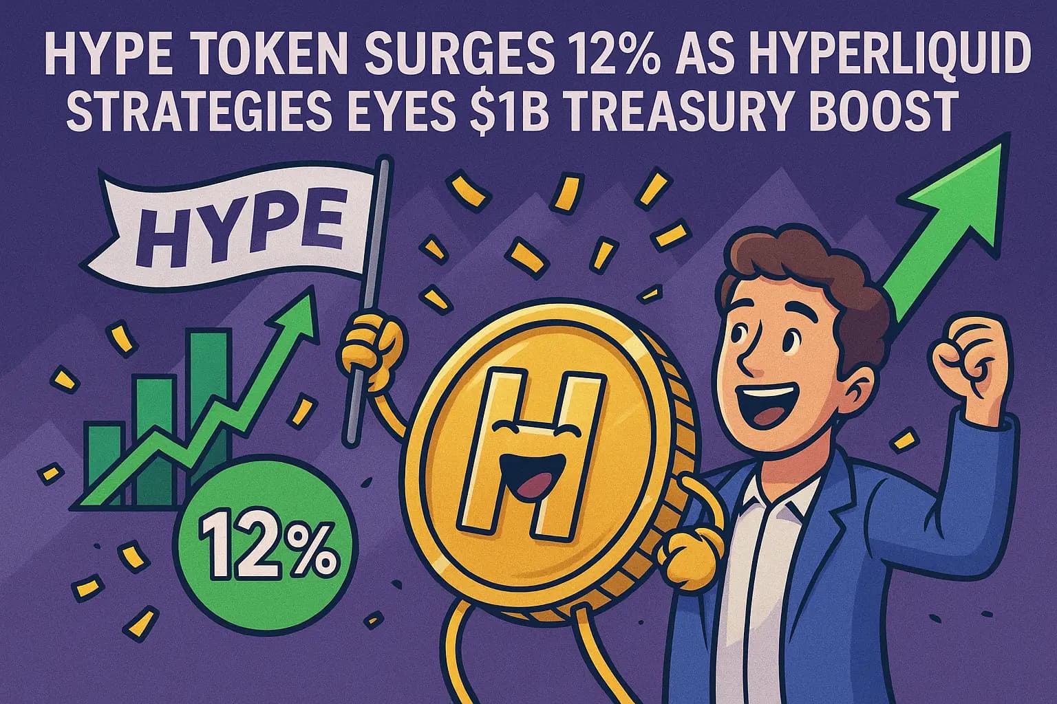 HYPE Token Surges 12% as HyperLiquid Strategies Eyes $1B Treasury Boost