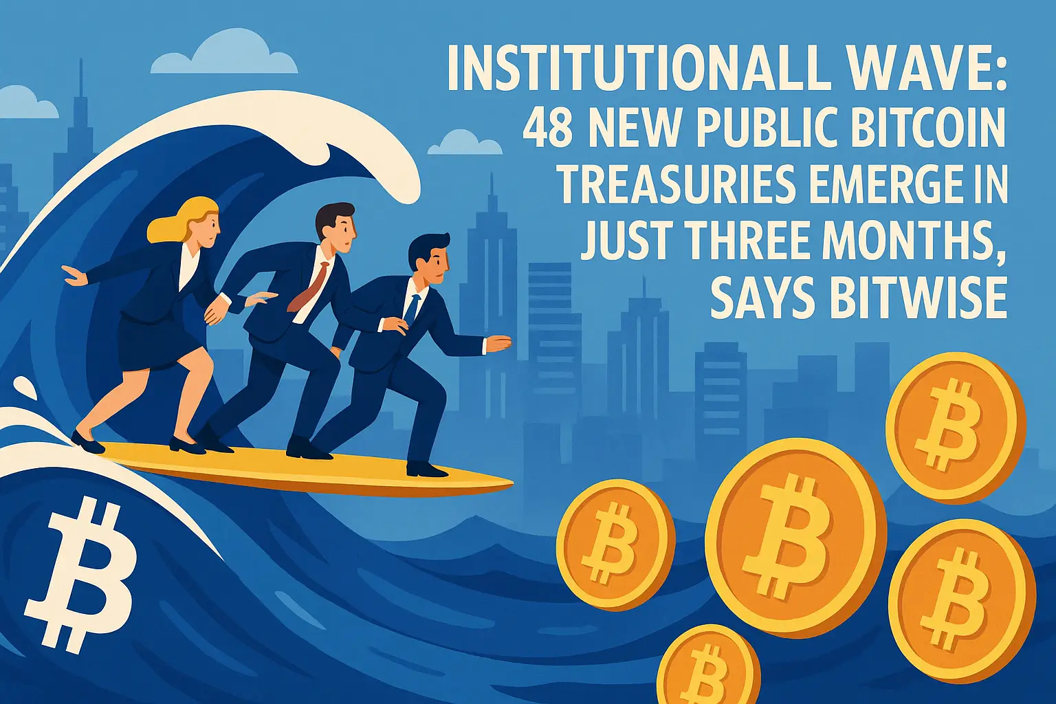 Institutional Wave: 48 New Public Bitcoin Treasuries Emerge in Just Three Months, Says Bitwise