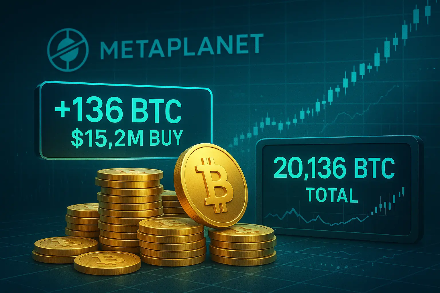 Metaplanet Adds 136 BTC in $15.2M Buy, Now Holds 20,136 Bitcoin