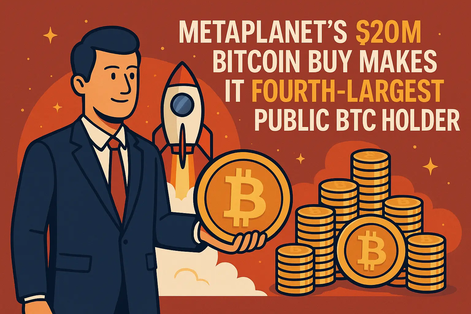 Metaplanet’s $620M Bitcoin Buy Makes It Fourth-Largest Public BTC Holder
