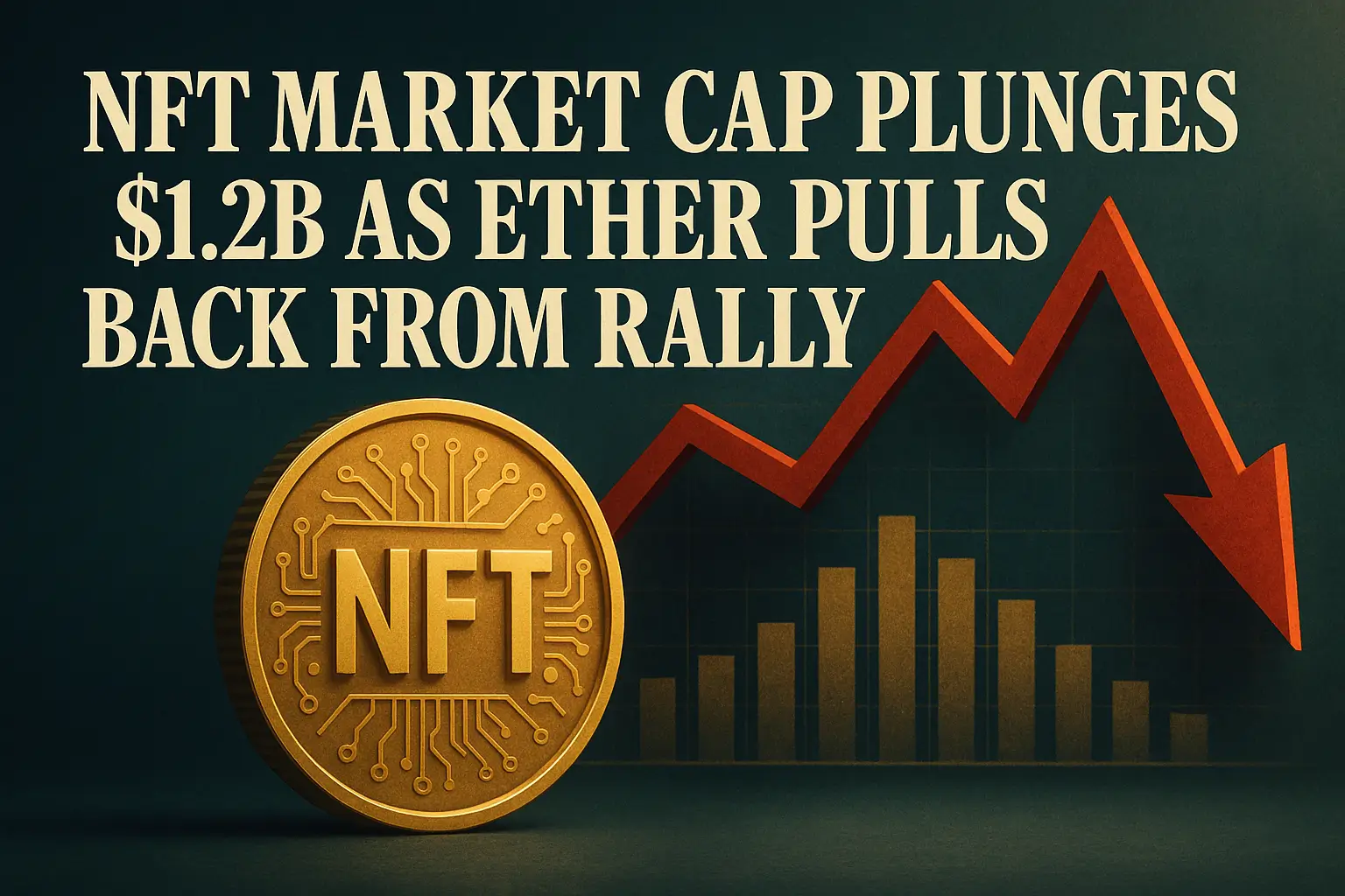 NFT Market Cap Plunges $1.2B as Ether Pulls Back from Rally