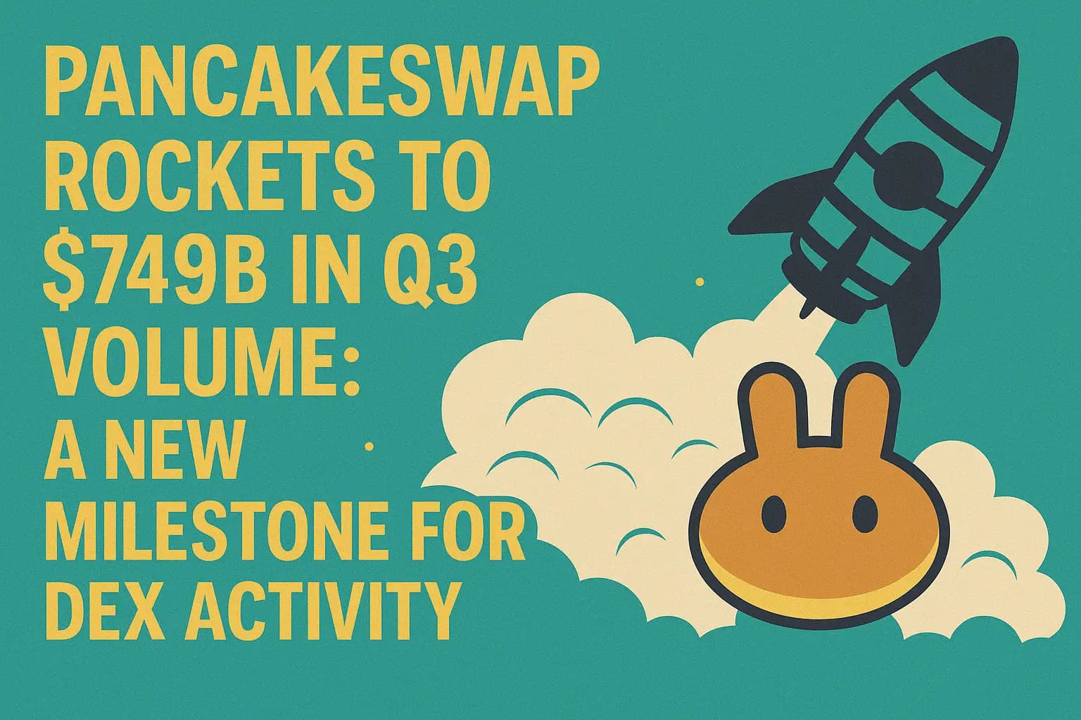 PancakeSwap Rockets to $749B in Q3 Volume: A New Milestone for DEX Activity