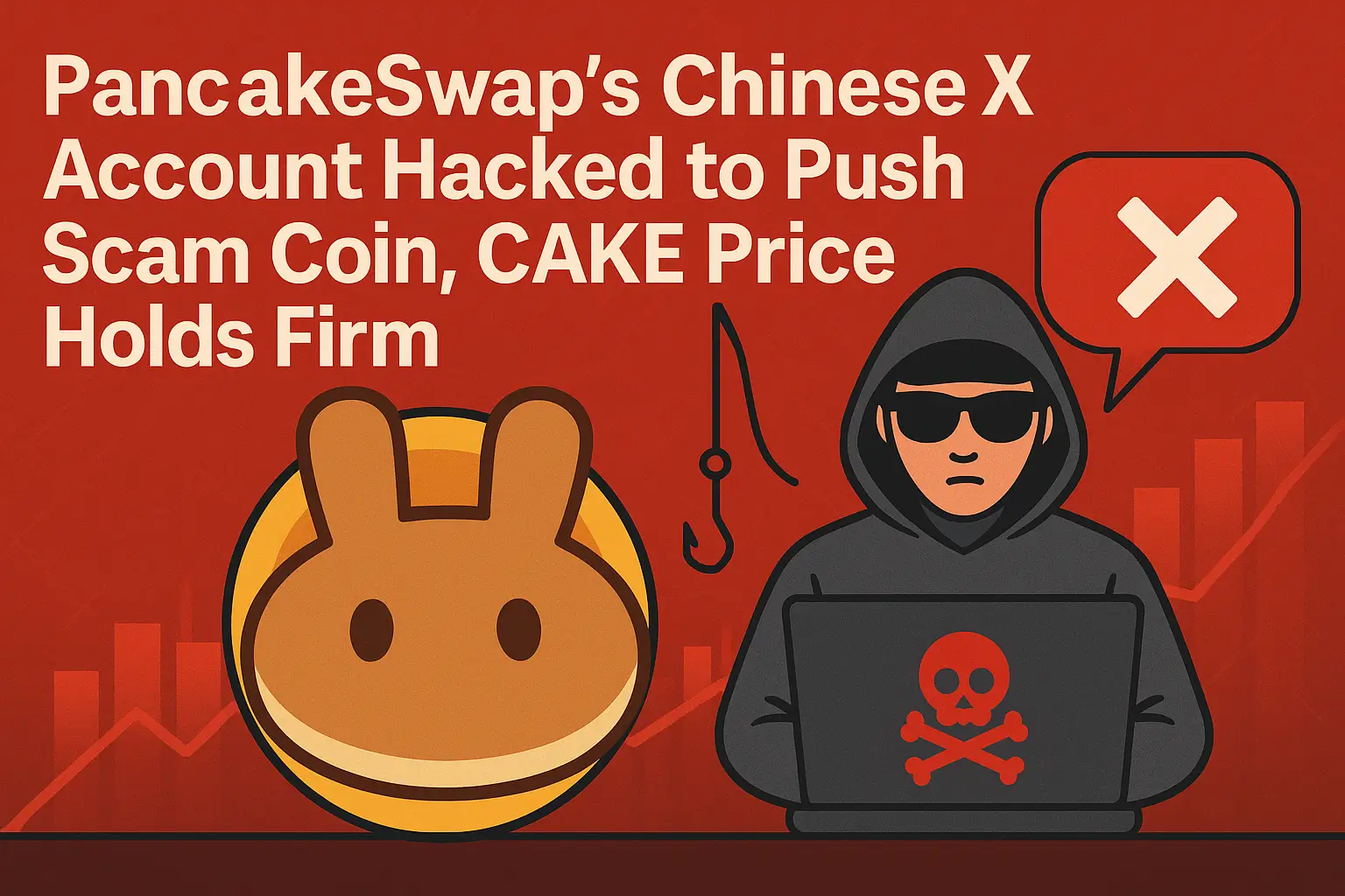 PancakeSwap’s Chinese X Account Hacked to Push Scam Coin, CAKE Price Holds Firm