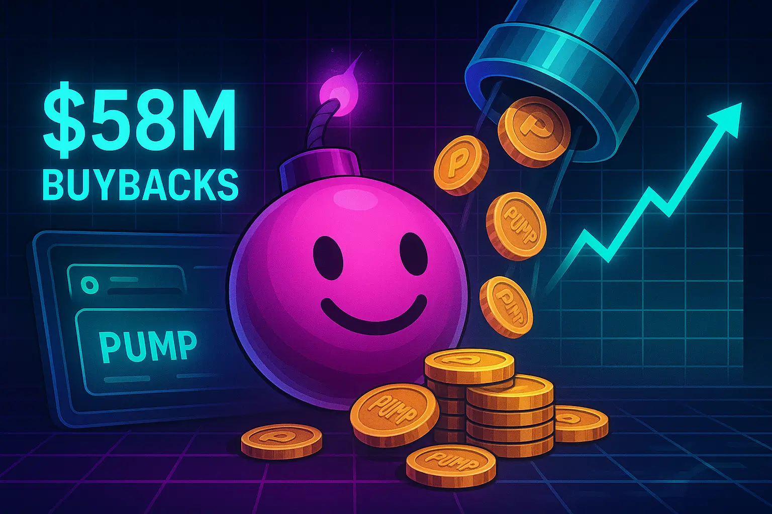 Pump.fun’s Aggressive $58M Buybacks Trim PUMP Supply, Fueling Price Rebound