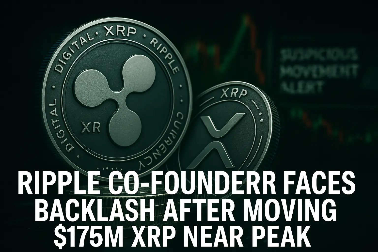 Ripple Co-Founder Faces Backlash After Moving $175M XRP Near Peak