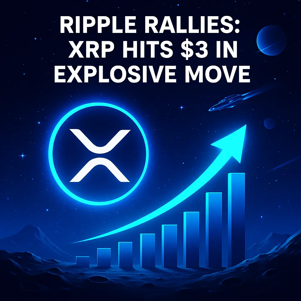 Ripple Rallies: XRP Hits $3 in Explosive Move”