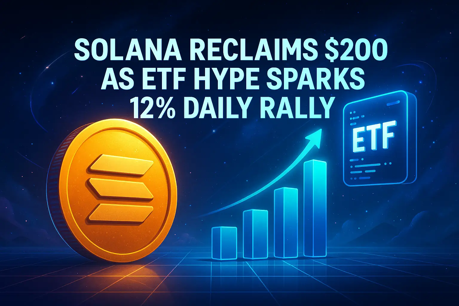 Solana Reclaims $200 as ETF Hype Sparks 12% Daily Rally