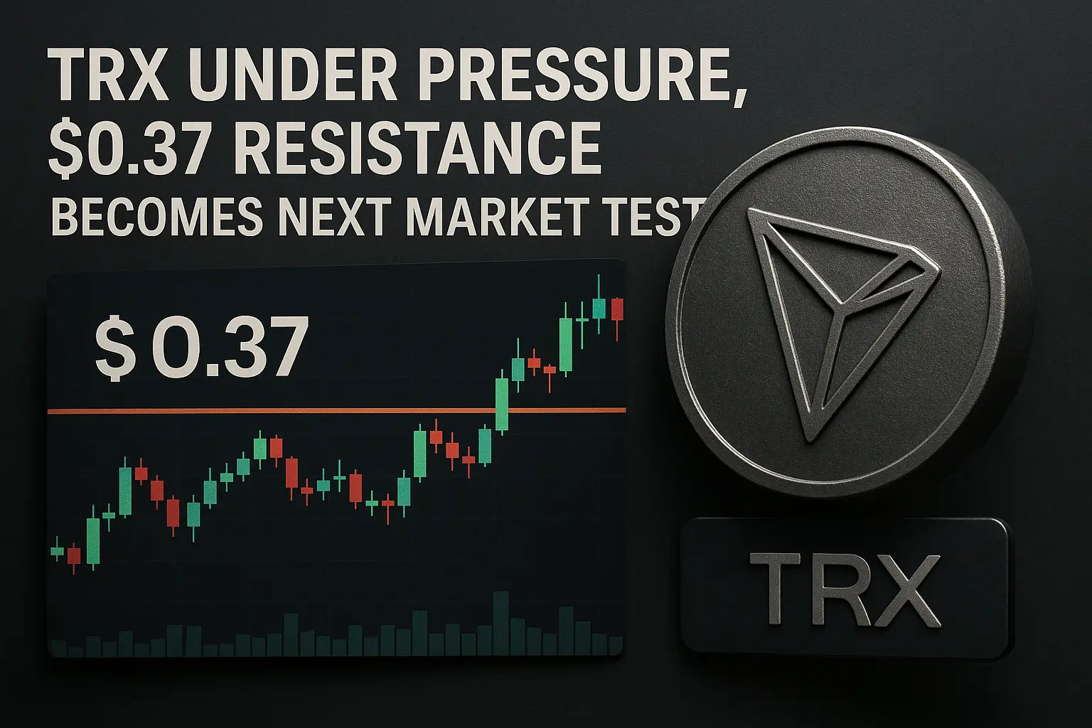 TRX Under Pressure, $0.37 Resistance Becomes Next Market Test