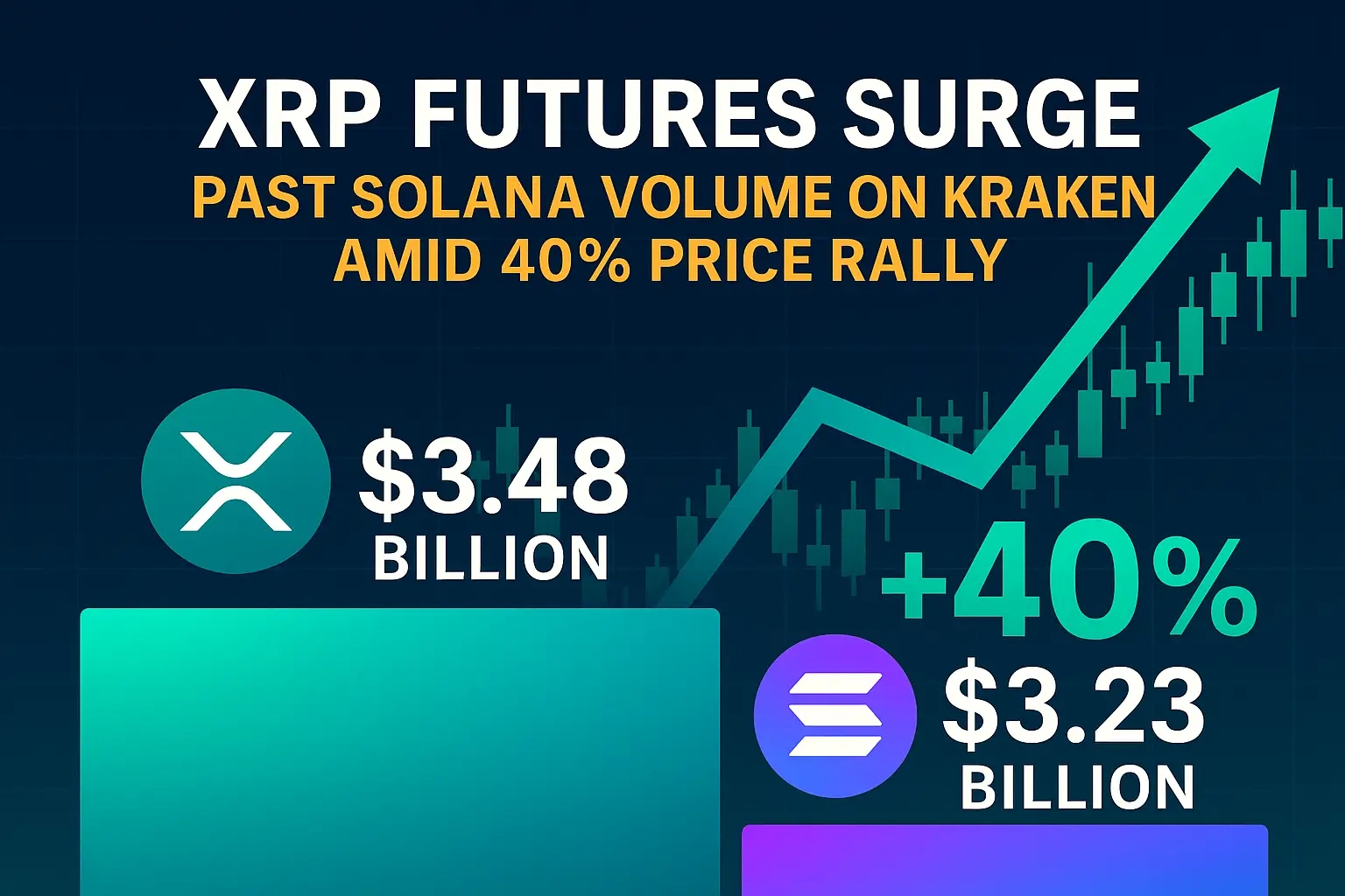 XRP Futures Surge Past Solana Volume on Kraken Amid 40% Price Rally