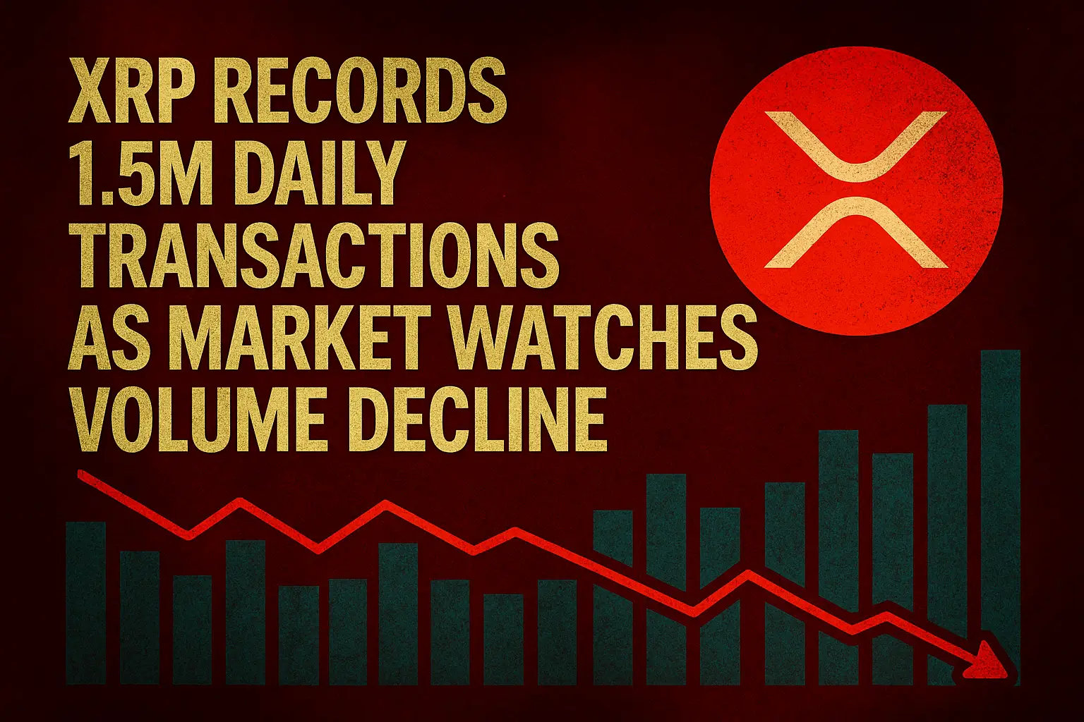 XRP Records 1.5M Daily Transactions as Market Watches Volume Decline