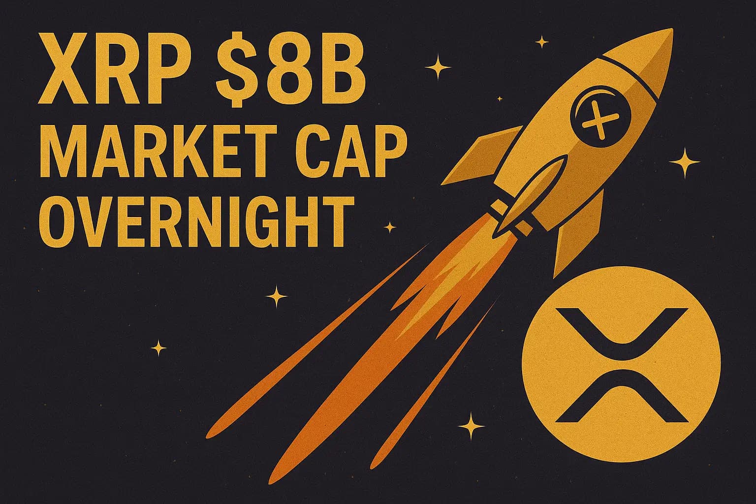 XRP Rockets $8 Billion in Market Cap Overnight as Speculation Mounts