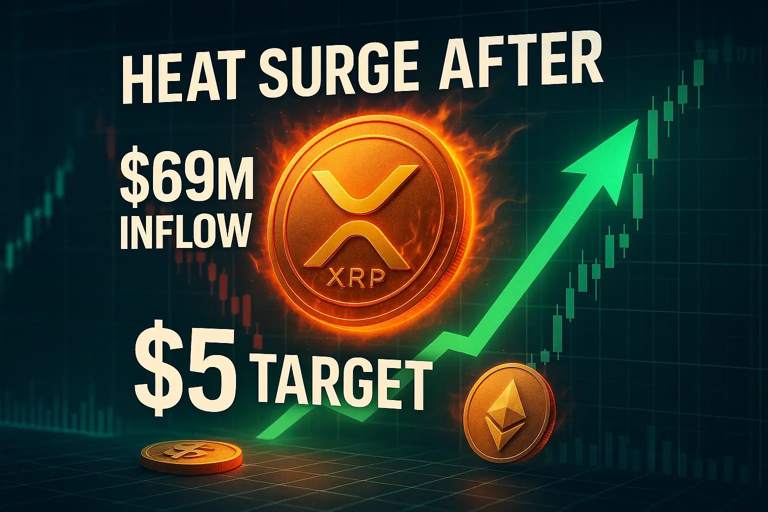 XRP Sees Heat Surge After $69 Million Inflow: $5 Target Now on Radar